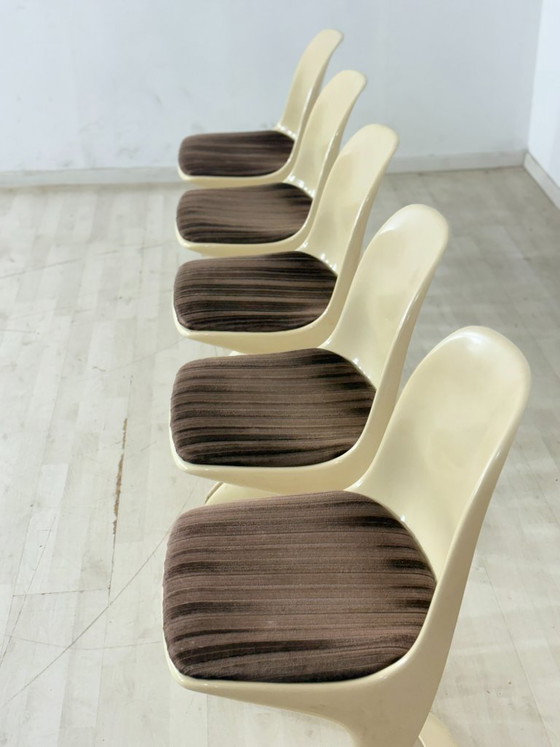 Image 1 of Set van 5 Casalino Casala stoelen / Vintage Space Age eetkamerstoelen – jaren 70