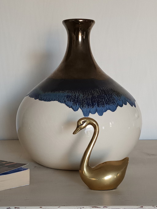 Vintage Ceramic Ball Vase