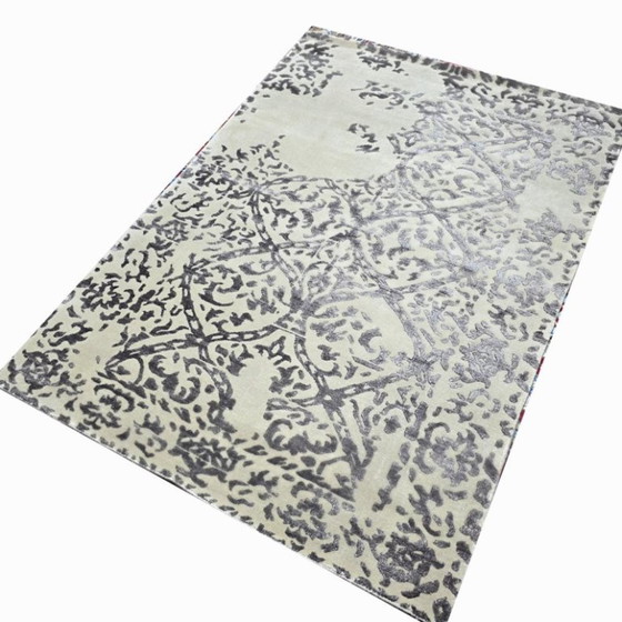 Alfombra moderna de lana y seda anudada a mano, 166 x 238 cm. – Wool (photo 6 of 7)