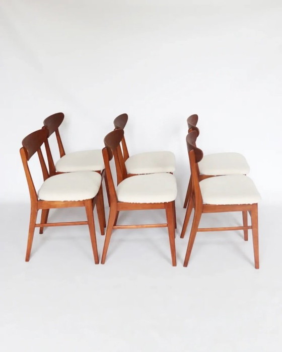 Image 1 of Sedie da pranzo vintage Farstrup modello 210 in teak, 6 pezzi