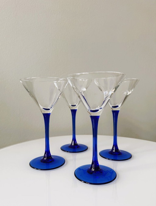 Hellblaue Cocktailgläser Luminarc Frankreich