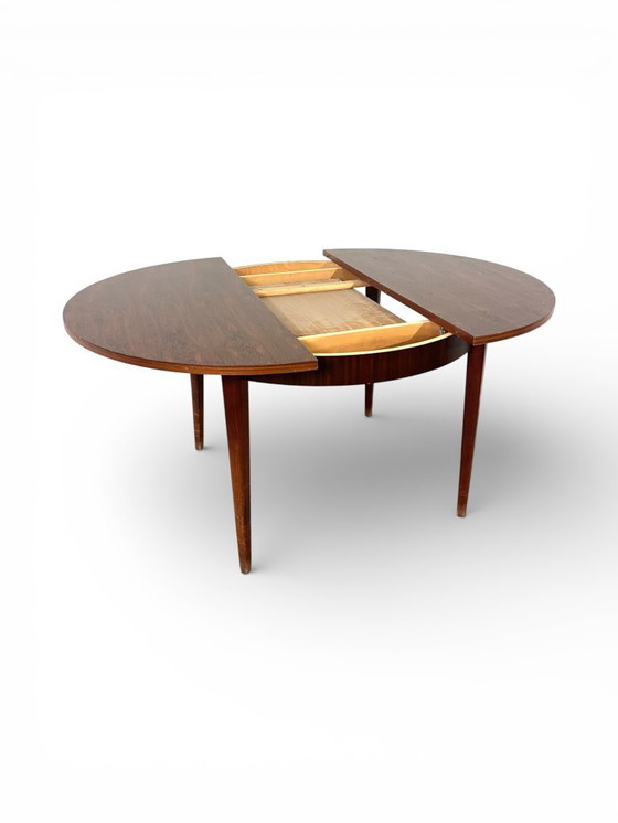 Image 1 of Tavolo rotondo allungabile vintage di metà secolo, anni '60