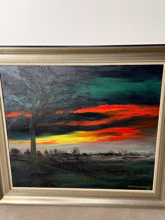 Alfons Meirvenne Dipinto Originale di Paesaggio – 1974 – Dipinti e disegni (photo 3 of 5)