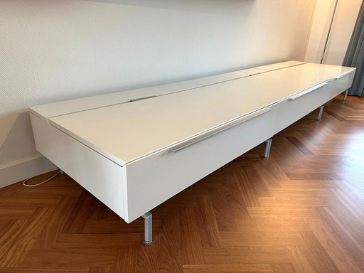 Interlübke low white sideboard cabinet