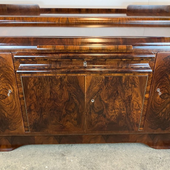 Image 1 of Art Deco buffet, walnut and burl wood, ca. 1930s