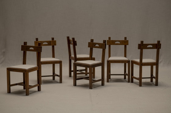 Image 1 of Brutalist Dining Chair Set