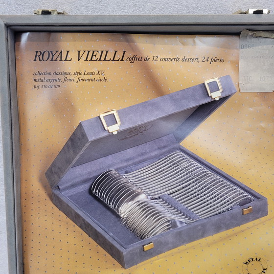 Image 1 of Cubertería “Royal Vieilli” Estilo Luis Xv, Metal Argente, S. Xx – Francia