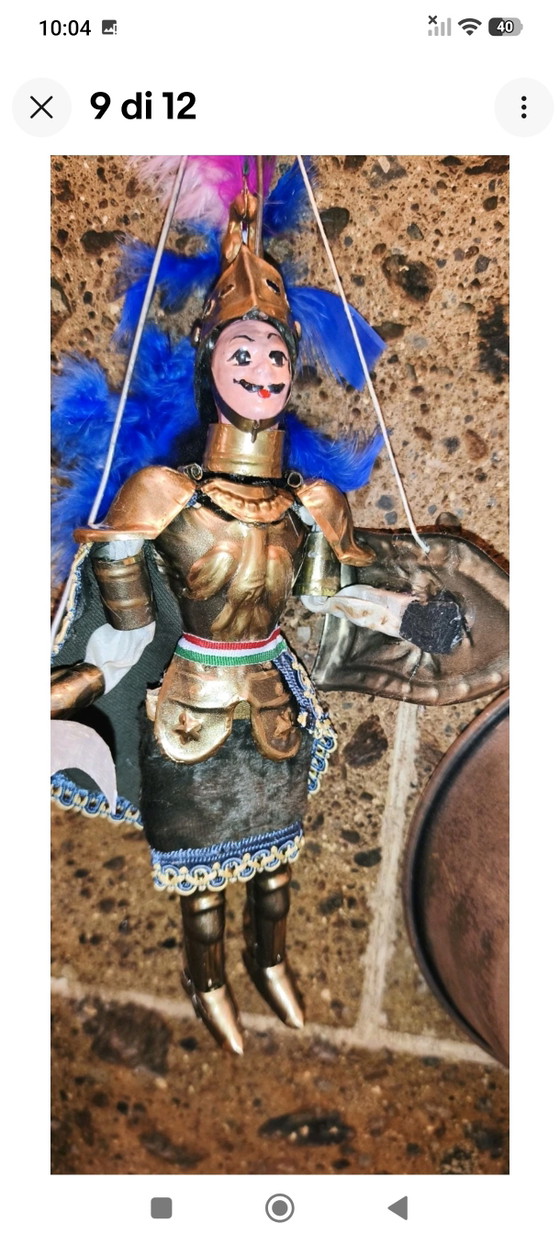 Orlando Sicilian Pupo Vintage 32cm – Decorative Objects, Metal, Textile (photo 10 of 13)