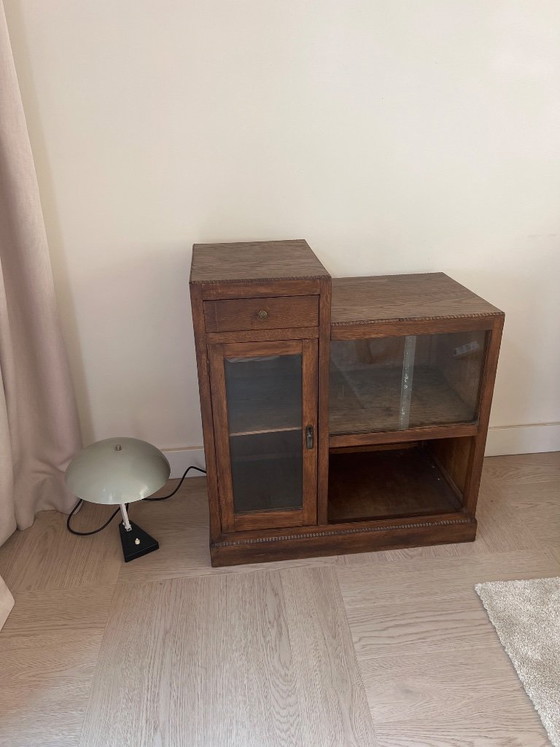 Art Deco Cabinet – Glass, Metal (photo 5 of 5)