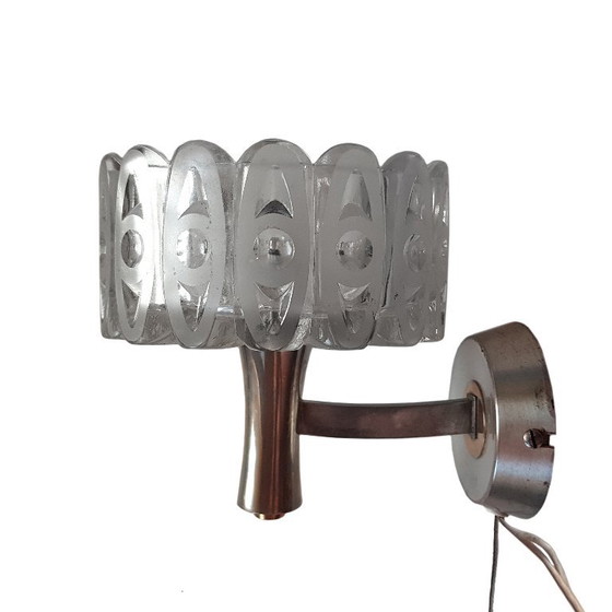 Mid-Century Modern Cut Crystal Wall Lamp, 1960s – Wall lights, Metal (photo 3 of 10)