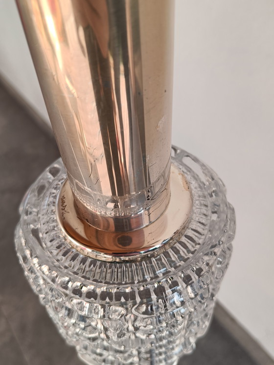 Image 1 of Vintage pendant light with Bosman-style glass for RAak, 1960s–70s