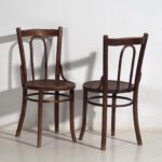 Thonet vintage style chairs (c.1950). Set of 2 pieces #12 – Dining chairs (photo 6 of 10)