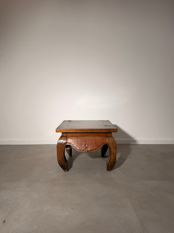 Antique Asian Hardwood Side Table (photo 3 of 5)