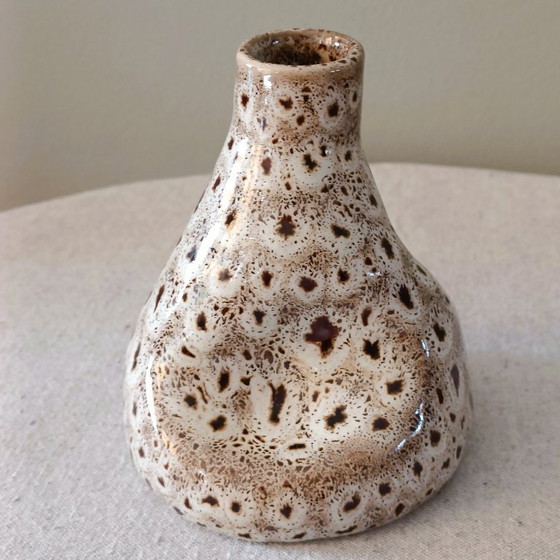 Organic Vintage Ceramic Vases / Candle Holders with Speckled Reactive Glaze. (photo 4 of 9)
