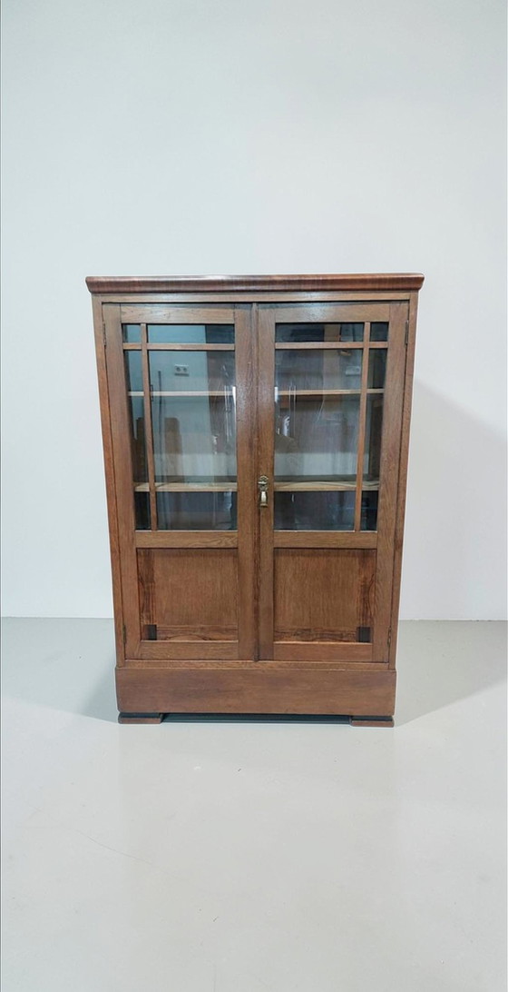 Image 1 of Antiker Art-Deco-Schrank mit Bücherregal