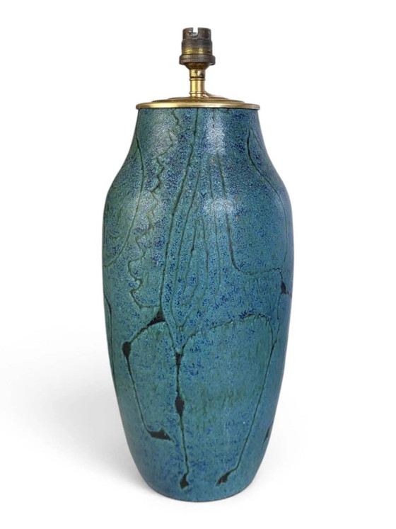 Glazed ceramic lamp base Meynard, Vallauris, circa . – Table lamps, Porcelain, Mid Century Modern (photo 2 of 11)