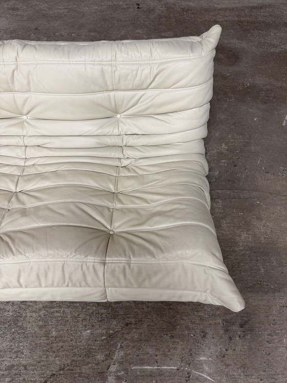 Image 1 of 100% authentieke Ligne Roset Togo 3zit Beige leder TOPstaat!