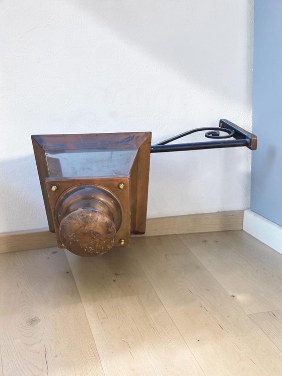Old street lantern with its bracket (20 pieces available) – Lighting, Glass, Iron (photo 3 of 5)