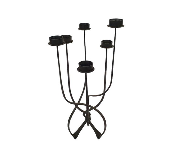 Image 1 of Grand Chandelier Vintage • Fer Forgé • 1900