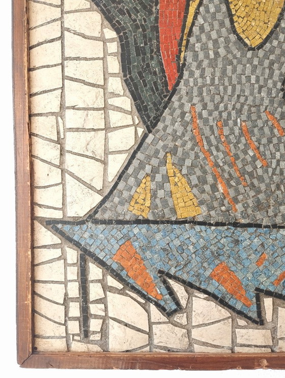 Image 1 of Vintage Wall Object or Mosaic Work, Ca. 1950