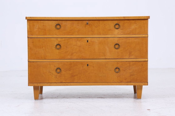 Image 1 of Vintage ladekast | Mid Century ladekast | houten opbergmeubel 60s 70s #05-24