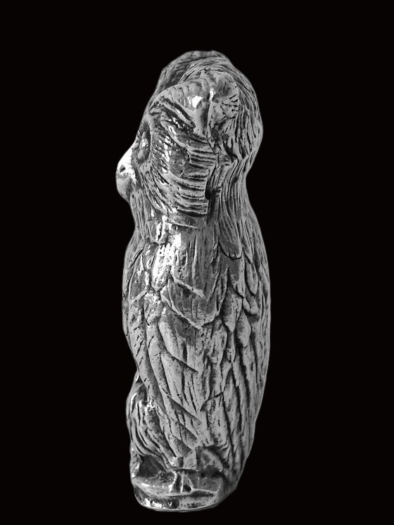 Image 1 of Premselaar - Gufo in argento massiccio - 40 grammi - Marcato