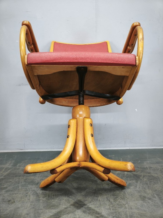 Image 1 of Ligna Adjustable Swivel Office Chair, Czechoslovakia, 1950s