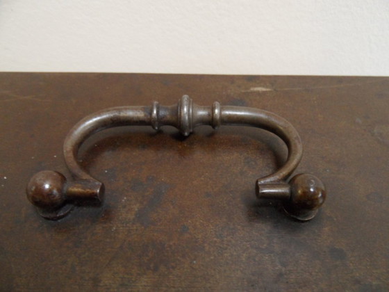 Image 1 of Vintage metalen geld kist