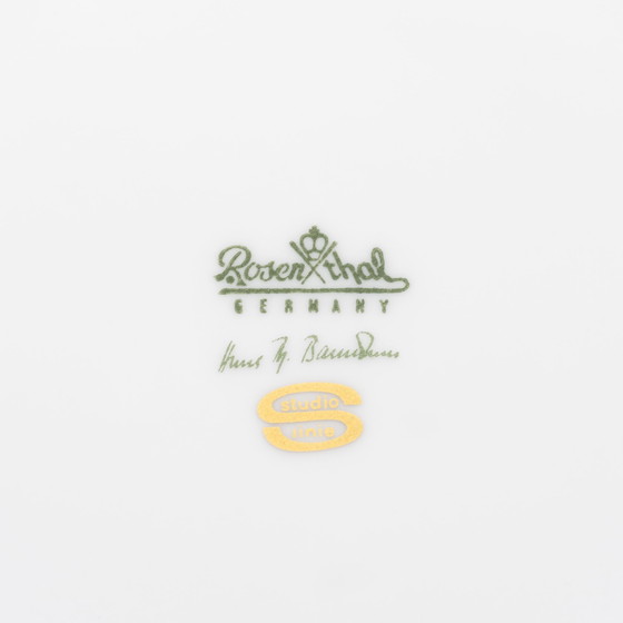 Image 1 of Porcelain Bowl/Tray by Hans Theo Baumann for Rosenthal Studio Line, Germany, ca. 1970s