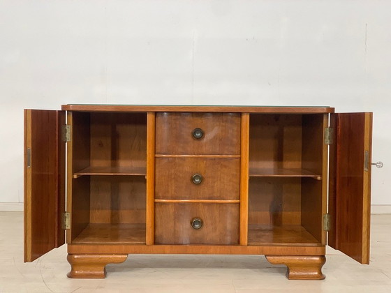 1960s Chest of Drawers Sideboard Cabinet Hallway Cabinet Living Room Cabinet VINTAGE – Wood (photo 5 of 9)