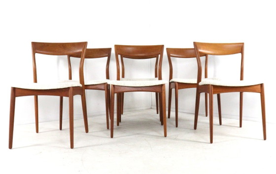 Set 6 Sedie da pranzo R. Borregaard per Viborg vintage imbottite restaurate – Wood (photo 14 of 16)