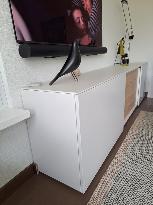 Karat sideboard with ceramic top, sliding doors and drawers