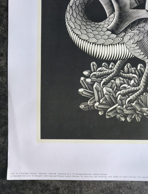 Lithografie von M. C. Escher aus dem Jahr 1973