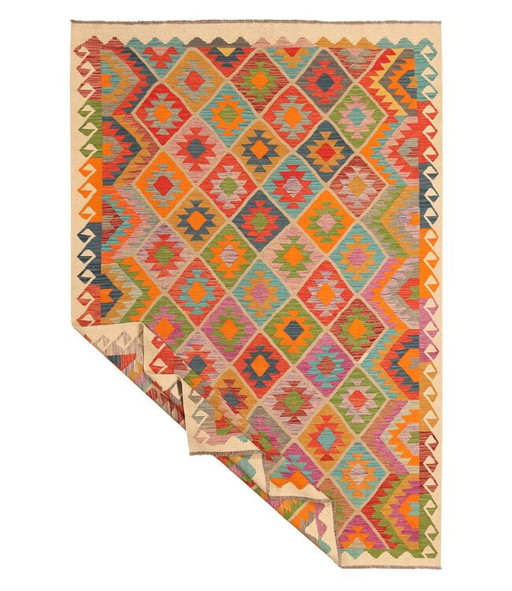 304x206cm Handwoven Traditional Kelim Rug Wool Carpet