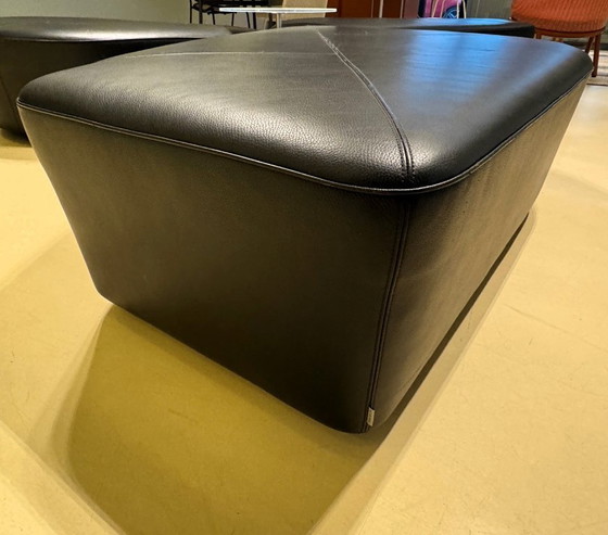 Image 1 of Walter Knoll Drift seating elements black leather with table