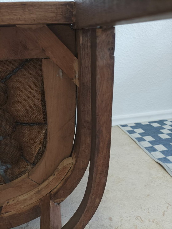 Image 1 of Silla de madera maciza de estilo Gropius/Bauhaus/Art Decó, circa 1920-1940.