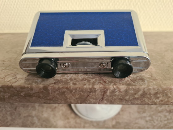 Automatische operakijker van messing en chroom / Vintage pop-up operakijker uit de jaren 60 (photo 3 of 5)