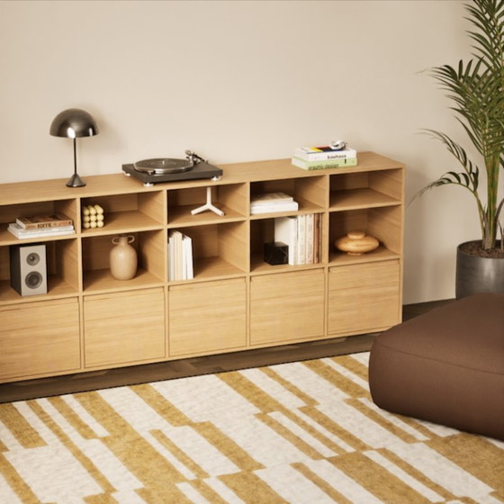 Image 1 of Tylko Chest with Doors in Oak Veneer