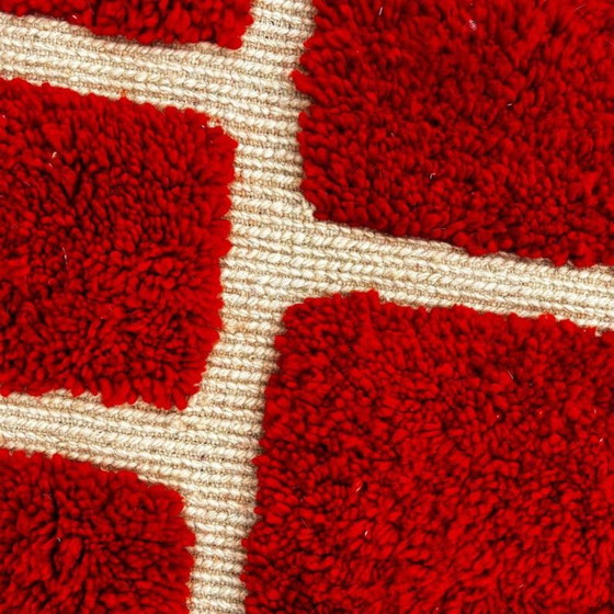 Prachtig rood tapijt voor handgemaakte artikelen, 180/280 cm – Vloerkleden en tapijten, Textile, Wool (photo 5 of 5)