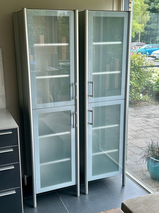 Ensemble de 2 meubles de cuisine Bulthaup System 20 – Buffets, Aluminium, Glass (photo 8 of 10)