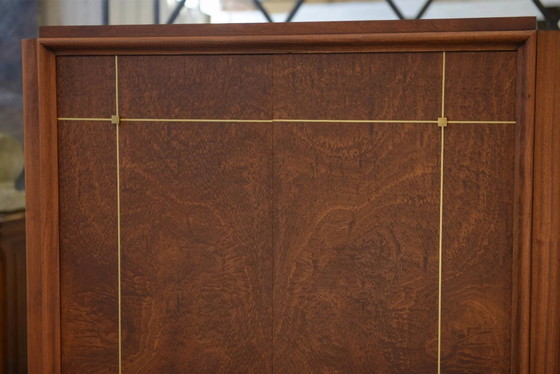 Armadio Art Déco in mogano, firmato A. Bicchierini, anni '40. – Ottone, Art Deco (photo 5 of 14)