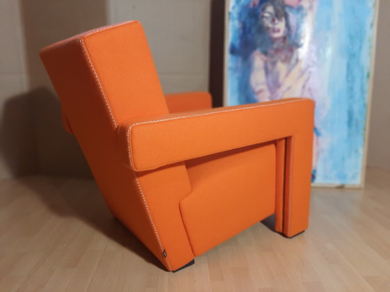 Image 1 of Cassina Utrecht 637 Nuovo mai usato in panno di lana Ruggine arancione (Serie 13L) Punto cavallo