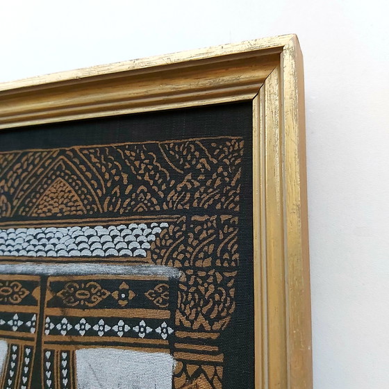 Image 1 of Peinture sur soie thaïlandaise ancienne - Mythologie bouddhiste
