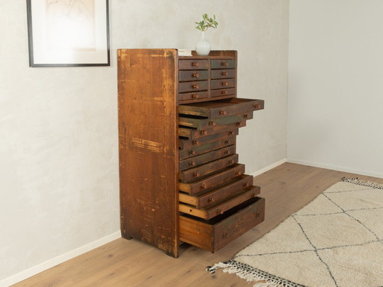 Armoire de classement/graphique des années 1950 – Meubles de rangement pour bureau, Wood (photo 4 of 13)