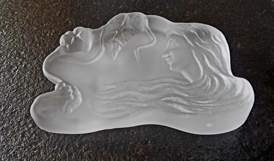 Image 1 of Seltene Art Deco Skulptur / Platte Mit Ringen