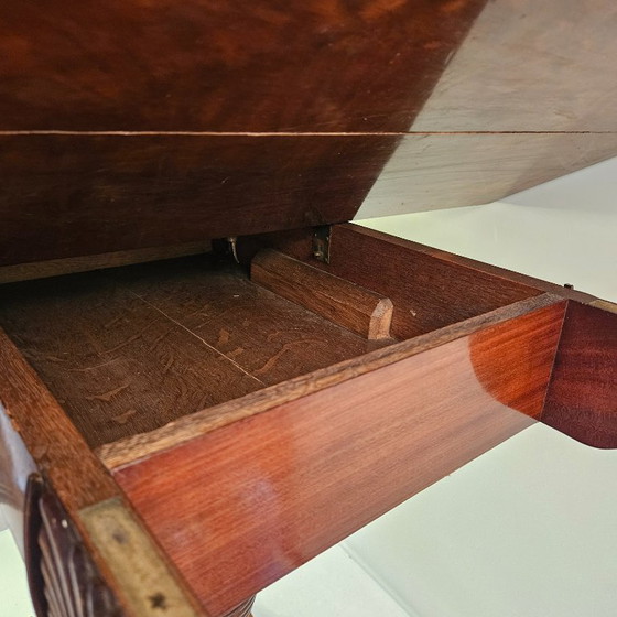 Image 1 of 🪑 Mesa de juego antigua inglesa de caoba – con un acabado refinado