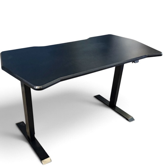 Escritorio sit-stand regulable eléctricamente – Metal, MDF (photo 3 of 9)