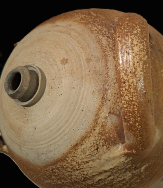 Image 1 of ANTICA BROCCA PER OLIO IN GRES PORCELLANATO XIX secolo