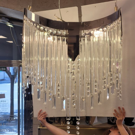 Image 1 of Kandelaber / Kronleuchterkristalle, Hollywood Regency, 90er Jahre - Italien