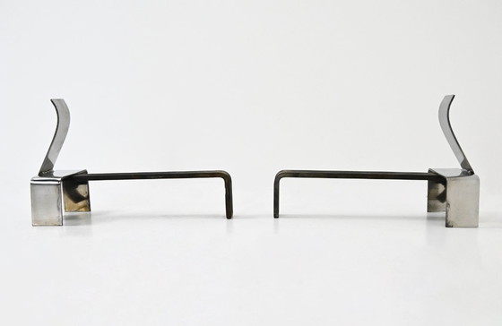 Image 1 of Coppia di alari da camino, anni '70